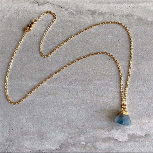 ‼️SALE‼️Raw Fluorite 18K Gold - Picture 3 of 5